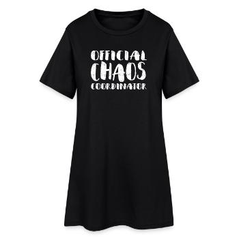 Coordonnateur officiel du Chaos - Robe T-shirt Femme - noir - Devant