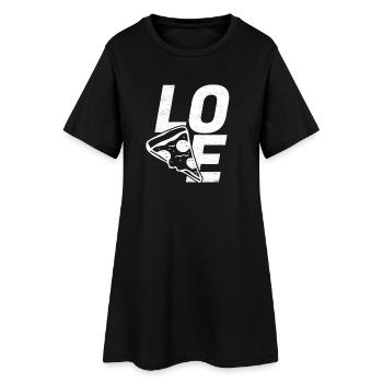Love Pizza - Robe T-shirt Femme - noir - Devant