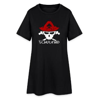 Kita Abgänger Schulkind Einschulung Kindergarten - Frauen T-Shirt-Kleid - Schwarz - Vorne