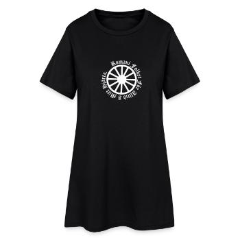 626878 2406639 lennyhjulromanifolketivit orig - Robe T-shirt Femme - noir - Devant