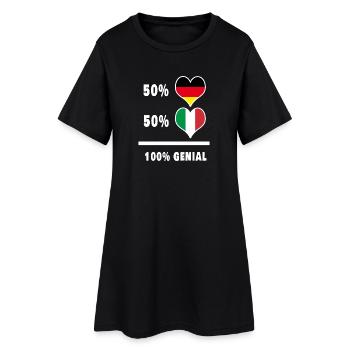 L’Allemagne et l’Italie génial / cadeau - Robe T-shirt Femme - noir - Devant