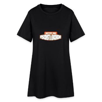 Pêche Pêche Catch Angler Fischer Anglershirt - Robe T-shirt Femme - noir - Devant