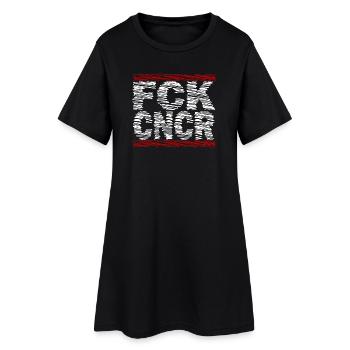 FCK Cancer – Strong against cancer - Women’s T-Shirt Dress - black - Front