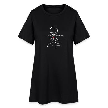 méditation - Robe T-shirt Femme - noir - Devant