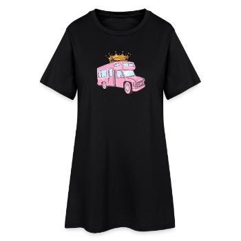 Rose Camper / Femme Camper / Camper / Rose - Robe T-shirt Femme - noir - Devant