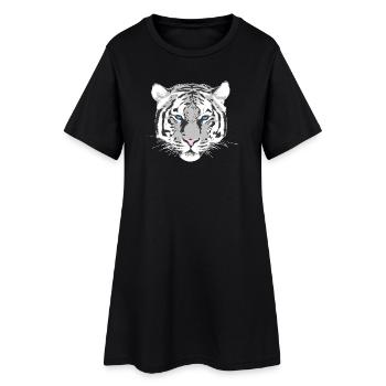 White Tiger - Women’s T-Shirt Dress - black - Front