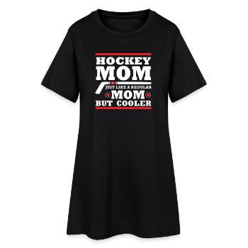 Maillot de hockey maman - Robe T-shirt Femme - noir - Devant