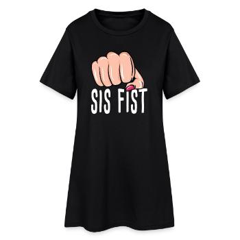 Fist - Sister Fist - Boîte - Boxe - Robe T-shirt Femme - noir - Devant