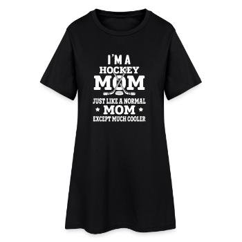Je suis une chemise de maman de hockey - Robe T-shirt Femme - noir - Devant