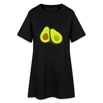 Amitié câline avocate - Robe T-shirt Femme - noir - Devant