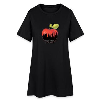 BIG APPLE - Robe T-shirt Femme - noir - Devant