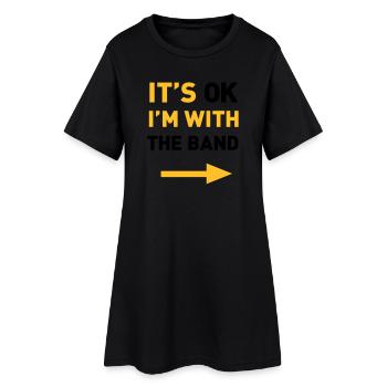 Im with the Band - Women’s T-Shirt Dress - black - Front