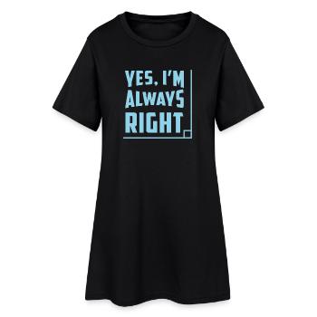 funny math teacher - Frauen T-Shirt-Kleid - Schwarz - Vorne