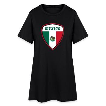 Mexico Coat of Arms Flag Central America Gift - Women’s T-Shirt Dress - black - Front