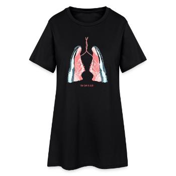 amoureux de la course - Robe T-shirt Femme - noir - Devant