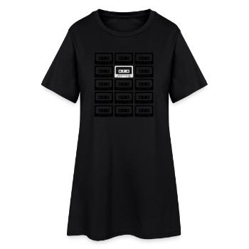 tapes - big bang theory - Robe T-shirt Femme - noir - Devant