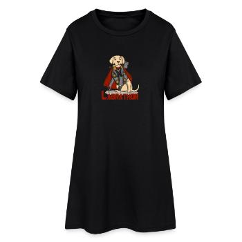 Chien Labrador cadeau animal Thor - Robe T-shirt Femme - noir - Devant