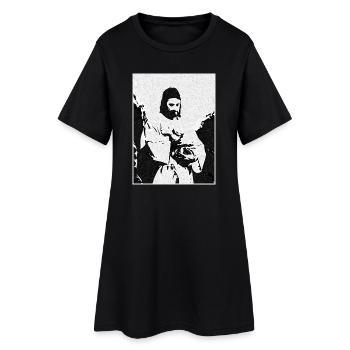 Jesus Wearing Lamb Christian Vintage Shirt Design - Women’s T-Shirt Dress - black - Front