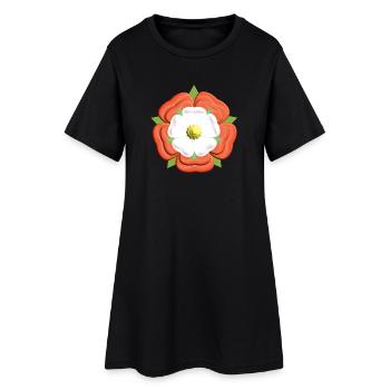 Tudor Rose - Women’s T-Shirt Dress - black - Front