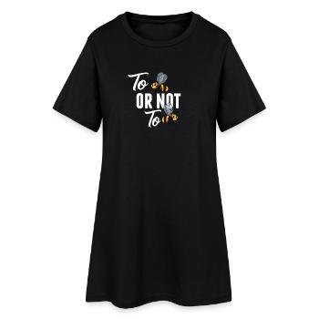 Être Be Or Not Be Or Not Bee - Robe T-shirt Femme - noir - Devant