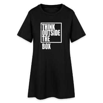 Think Outside The Box / Design Thinking - Women’s T-Shirt Dress - black - Front