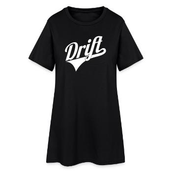 Drift Schriftzug Logo - Frauen T-Shirt-Kleid - Schwarz - Vorne