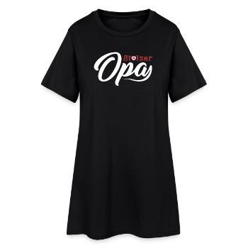 Grand-mère grand-père grands-parents grand-père grand-mère petits-enfants idée - Robe T-shirt Femme - noir - Devant