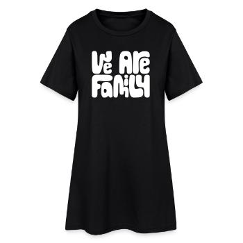 Nous sommes famille - Robe T-shirt Femme - noir - Devant