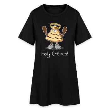 Holy crepes! Design - Women’s T-Shirt Dress - black - Front