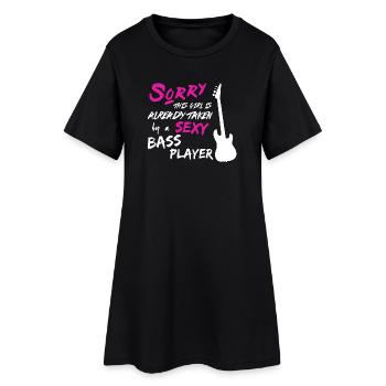 Pris par Sexy Bass Player Shirt - Robe T-shirt Femme - noir - Devant