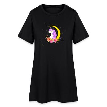 Licorne - design licorne - Robe T-shirt Femme - noir - Devant