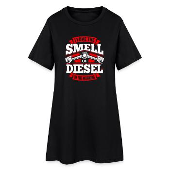 Chemise de camionneur - Robe T-shirt Femme - noir - Devant