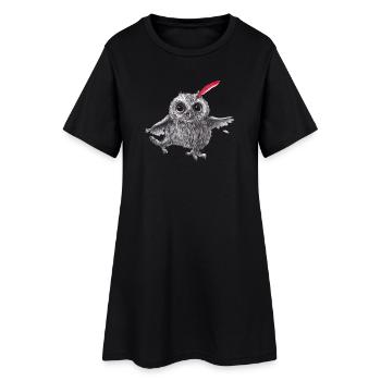 Chef Red - Happy Owl - Robe T-shirt Femme - noir - Devant