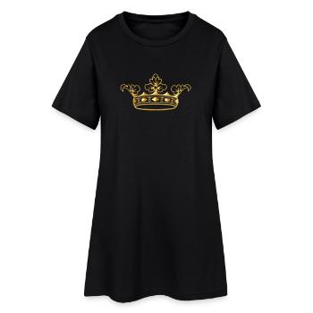 Princely Crown - Women’s T-Shirt Dress - black - Front