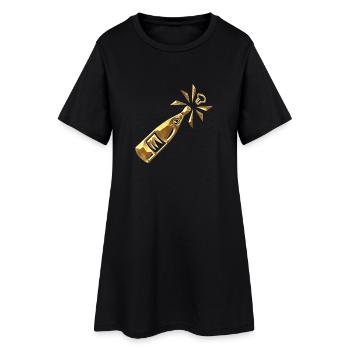 Flacon de - Robe T-shirt Femme - noir - Devant