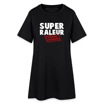 Super Raleur Certifié Conformé - Robe T-shirt Femme - noir - Devant