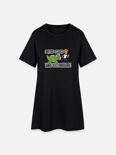 science - Women’s T-Shirt Dress - black