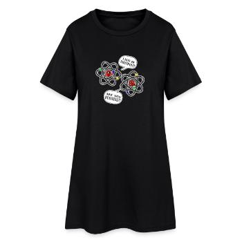 science - Robe T-shirt Femme - noir - Devant