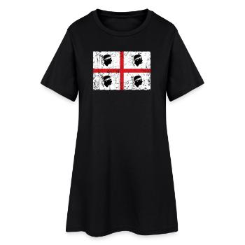 Effet vintage de drapeau de la Sardaigne - Robe T-shirt Femme - noir - Devant