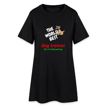 Meilleur dresseur de chiens au monde - dressage de chiens - en pratique - Robe T-shirt Femme - noir - Devant