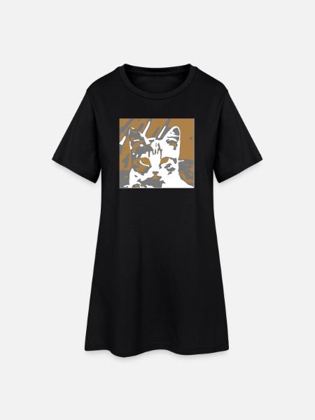 notre petit chat - Robe T-shirt Femme - noir