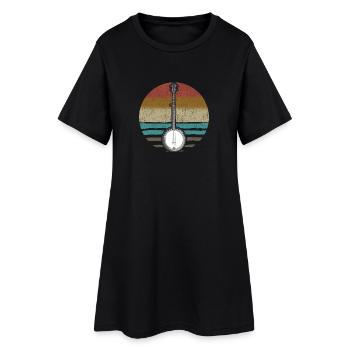 Banjo Sunset - Women’s T-Shirt Dress - black - Front