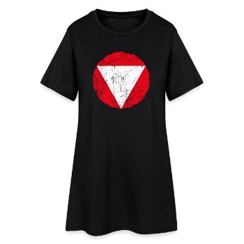 Cocarde aéronautique autrichienne à effet vintage - Robe T-shirt Femme - noir - Devant