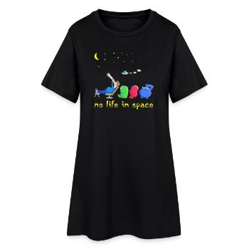 Drôles d'Aliens - Robe T-shirt Femme - noir - Devant