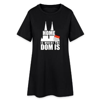 Cologne Home Is Where The Dom Is Cologne Carnival Cologne - Women’s T-Shirt Dress - black - Front