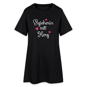 Erzieherin Erzieher Kita Pflege Hort Betreuung - Frauen T-Shirt-Kleid - Schwarz - Vorne