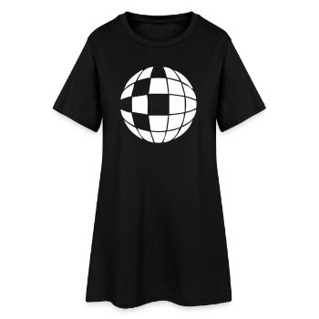 Boule disco boule disco - Robe T-shirt Femme - noir - Devant