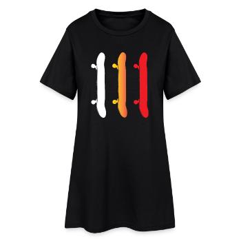 Skateboard - Skateboards - Robe T-shirt Femme - noir - Devant