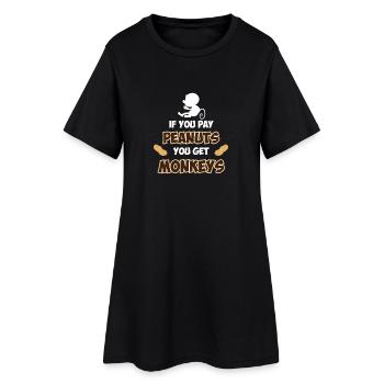 Mots de bureau Cadeaux de bureau Dictons hilarants - Robe T-shirt Femme - noir - Devant