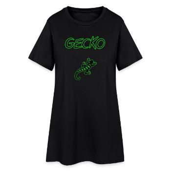 Gecko - Women’s T-Shirt Dress - black - Front